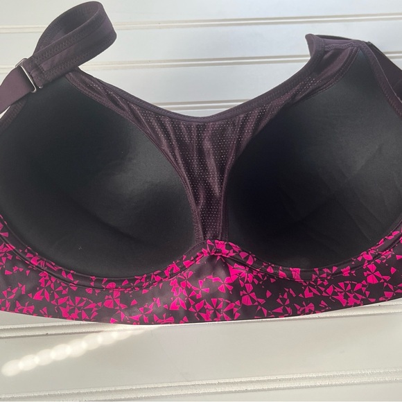 C9 By Champions Pink Purple Sports Bra Duo Dry Convertible Straps Size 36D - Picture 5 of 6